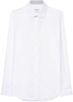 Seidensticker Bügelfreies Popeline Business Hemd in Shaped mit Kentkragen (01.253485) weiß