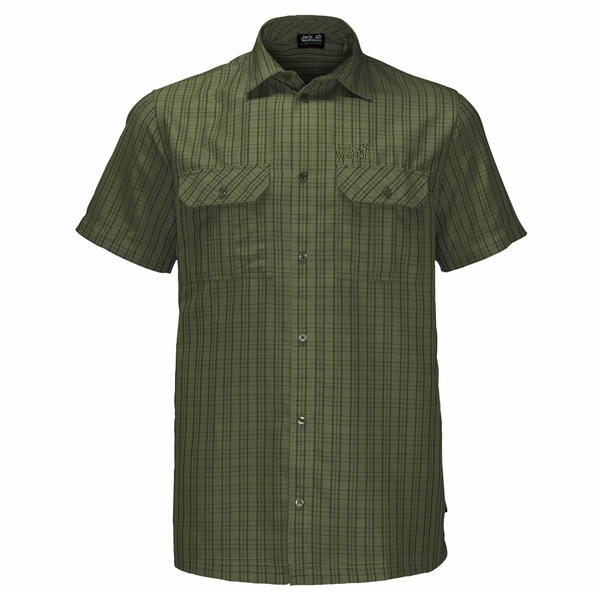 Jack Wolfskin Thompson Shirt Men (1401042) greenwood checks