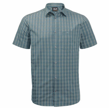 Jack Wolfskin Hot Springs Shirt (1402332) teal grey checks