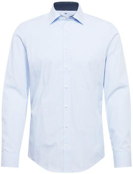 Seidensticker Bügelfreies Popeline Business Hemd in Slim mit Kentkragen (01.653700-0011) hellblau