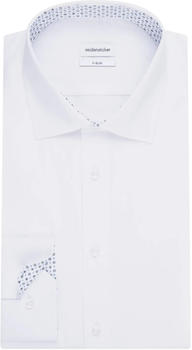Seidensticker Bügelfreies Popeline Business Hemd in X-Slim mit Kentkragen (01.451340) white