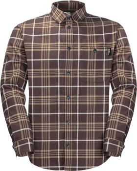 Jack Wolfskin Cabin View Shirt M (1403581) dark oak checks