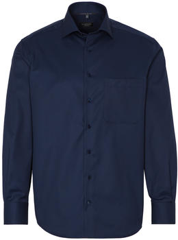 eterna Mode Comfort Fit Cover Hemd Langarm Brusttasche nachtblau (8817-19-E19K)