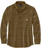 Carhartt Midweight Flannel L/S Plaid Shirt oak brown