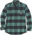 Carhartt Midweight Flannel L/S Plaid Shirt slate green