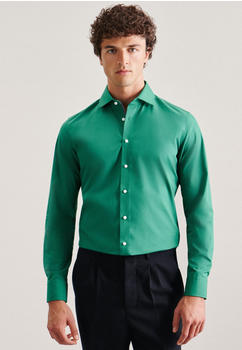 Seidensticker Bügelfreies Popeline Business Hemd in Slim mit Kentkragen Uni (01.665477-0076) grün
