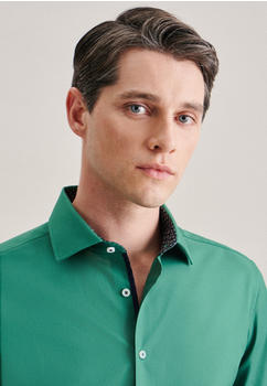 Seidensticker Bügelfreies Popeline Business Hemd in X-Slim mit Kentkragen Uni (01.453480-0076) grün