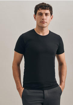 Seidensticker Rundhals T-Shirt (01.242490-0039-M) schwarz