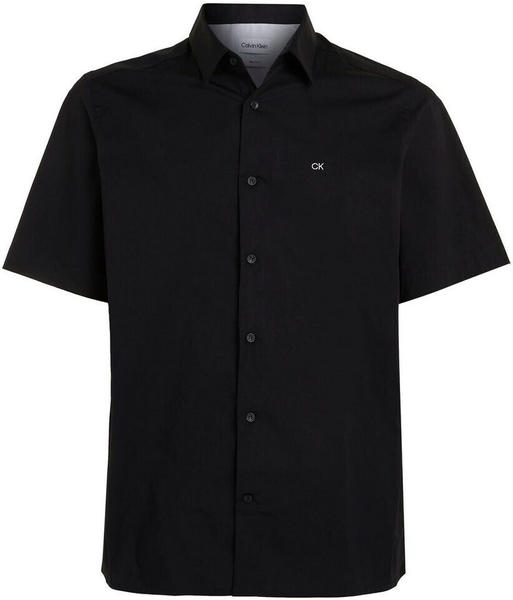 Calvin Klein Freizeithemd mit Logo-Stitching Modell STRETCH Poplin black (K10K109440)