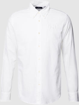 Calvin Klein Freizeithemd mit Logo-Stitching Modell STRETCH Poplin weiß (K10K109440)