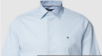 Tommy Hilfiger Regular Fit Business-Hemd mit Allover-Muster bleu (MW0MW30636)