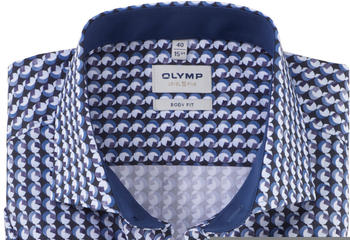 OLYMP Level Five Hemd Body Fit Kurzarm Kent (2122-32-18) blau