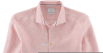 OLYMP Level Five Smart Casual Hemd Body Fit gestreift Kent (3238-34-35) rot