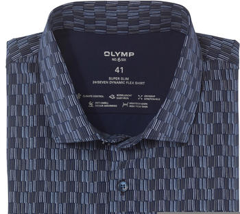 OLYMP No. Six 24/Seven Stretch Hemd Super Slim Kent (2527-34-23) taupe