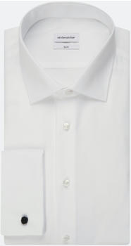 Seidensticker Bügelfreies Popeline Business Hemd in Slim mit Kentkragen Uni (01.666244-0021)