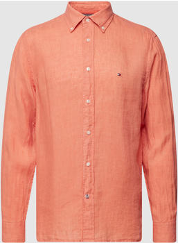 Tommy Hilfiger Regular Fit Linen Poplin Shirt (MW0MW30897) peach dusk