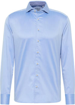 Eterna ETERNA unifarbenes Soft Tailoring Shirt SLIM FIT (1SH03481 (3850_15FS42)) mittelblau