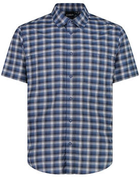 CMP Short Sleeve Shirt (33S5617) blue/dusty blue/white