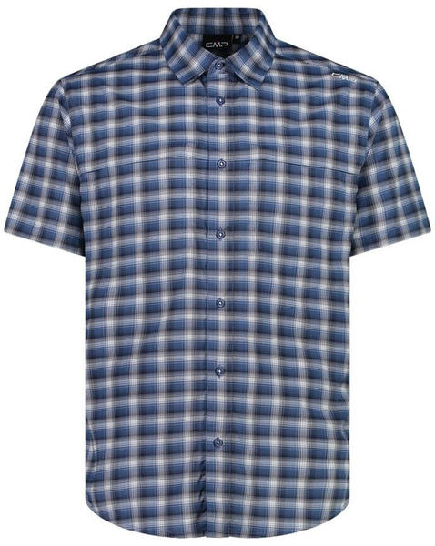 CMP Short Sleeve Shirt (33S5617) blue/dusty blue/white