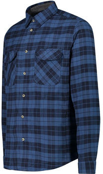 CMP Herren Langarmhemd aus recyceltem Polyester (32T1757-24NM) blau