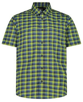 CMP Short Sleeve Shirt (33S5617) blue dusty/limegreen