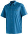 Maier Sports Mats Short Sleeve Shirt blue check