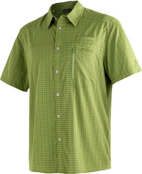 Maier Sports Mats Short Sleeve Shirt green check