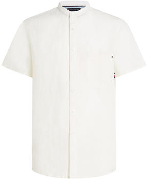 Tommy Hilfiger Linen Regular Fit Short Sleeve Shirt (MW0MW30898) weathered white