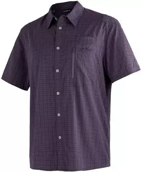 Maier Sports Mats Short Sleeve Shirt grey check