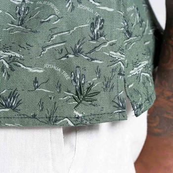 Craghoppers Nosibotanical Hula Short Sleeve Shirt (CMS674) parka green print