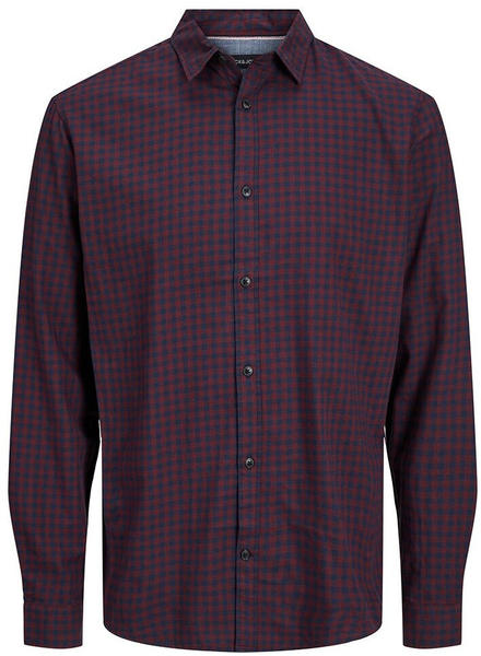 Jack & Jones Gingham Twill Long Sleeve Shirt (12181602) navy blazer/checks/mini gingham