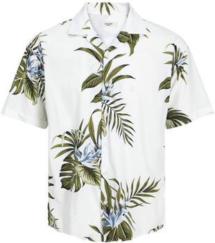 Jack & Jones Blatropic Resort Short Sleeve Shirt (12202240) bright white/print3