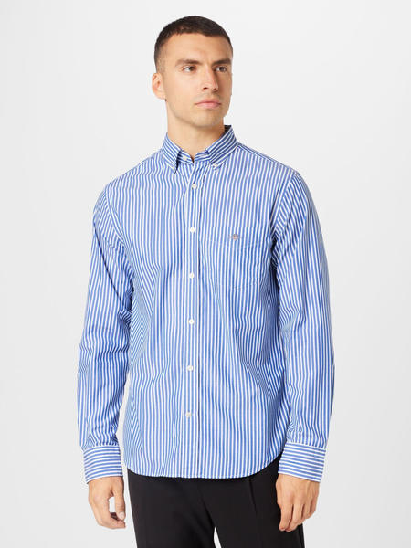 GANT Regular Fit Popeline Hemd mit Streifen (3000130-436) blau