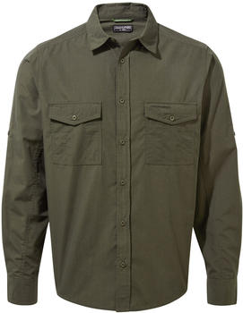 Craghoppers Kiwi Long Sleeved Shirt (CMS700) woodland green