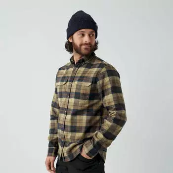 Fjällräven Singi Heavy Flannel Shirt dark navy/buckwheat brown