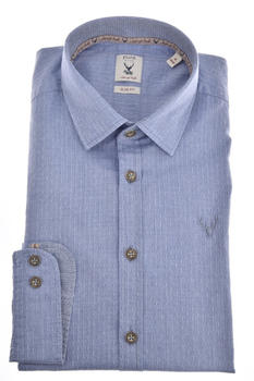Pure Tracht Hemd slim fit Langarm (D52614-21196-110) blau
