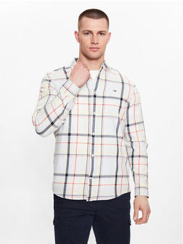 Tommy Hilfiger Essential Plaid Check Classic Fit Shirt shimmering blue check white
