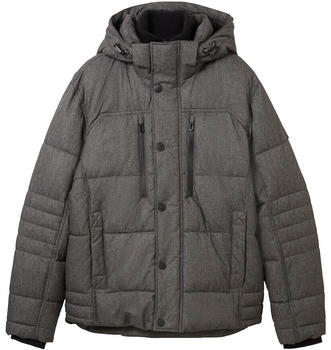 Tom Tailor Puffer jacket with a Detachable Hood (1038935) grey garment dye structure