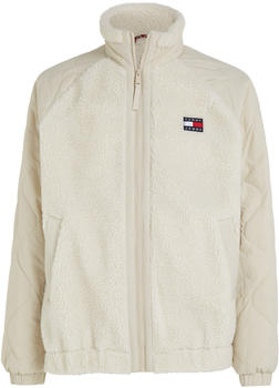 Tommy Hilfiger Mixed Media Relaxed Sherpa Jacket (DM0DM17236) ancient white