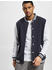 Build Your Brand Basic College Jacket (BB004) navy/white