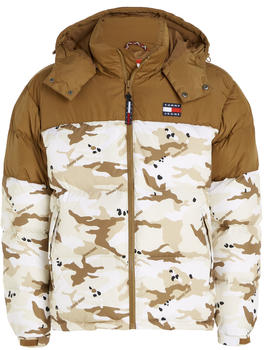 Tommy Hilfiger All-Over Print Down Alaska Puffer (DM0DM17224) woodland camo aop beige