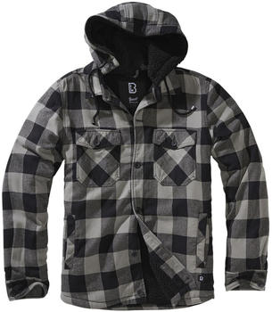 Brandit Lumberjacket Hooded black charcoal