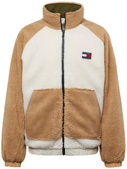 Tommy Hilfiger Reversible Colour-Blocked Relaxed Sherpa Jacket (DM0DM17232) beige/multi