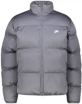Nike Sportswear Club Puffer-Jacke für Herren (FB7368) iron grey/weiß Nike Sportswear Club Puffer-Jacke für Herren (FB7368) iron grey/weiß