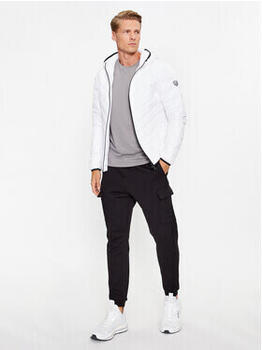 Emporio Armani Premium Shield packbare Daunenjacke mit Kapuze (8NPB14) weiß