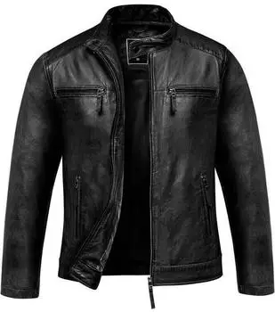 Amaci&Sons Cicero Lederjacke (9108) schwarz
