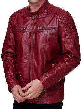 Tazzio Lederjacke Biker Echtleder (19709) weinrot
