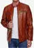 Tazzio Lederjacke Biker Echtleder (19709) cognac