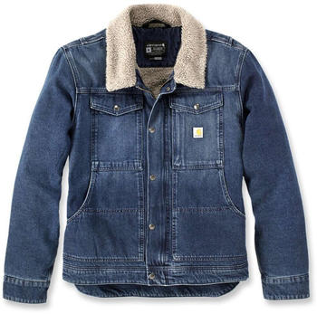 Carhartt Relaxed Fit Denim Sherpa-Lined Jacket (106323) beech