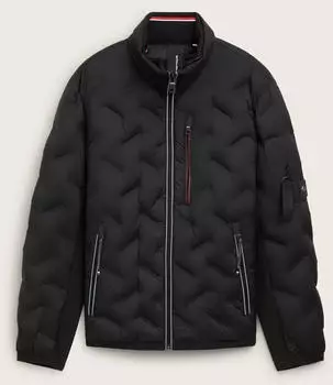Tom Tailor Hybrid Jacke mit abnehmbarer Kapuze (1042489-29999) black